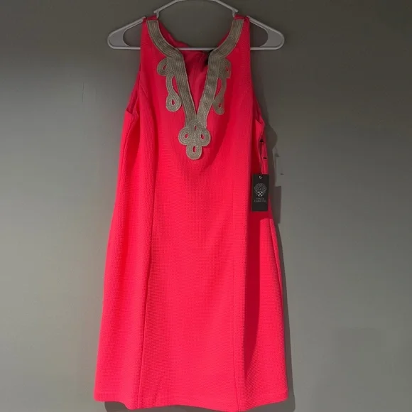 Vince Camuto | Dresses | Short Preppy Hot Pink Dress | Poshmark